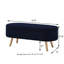 Banc de rangement avec repose-pieds ovale Luxury-161759187