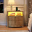 60cm W Bedside Table-258277879