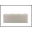 Canapé de patio en tissu beige et osier gris avec 2 coussins et 2 repose-pieds