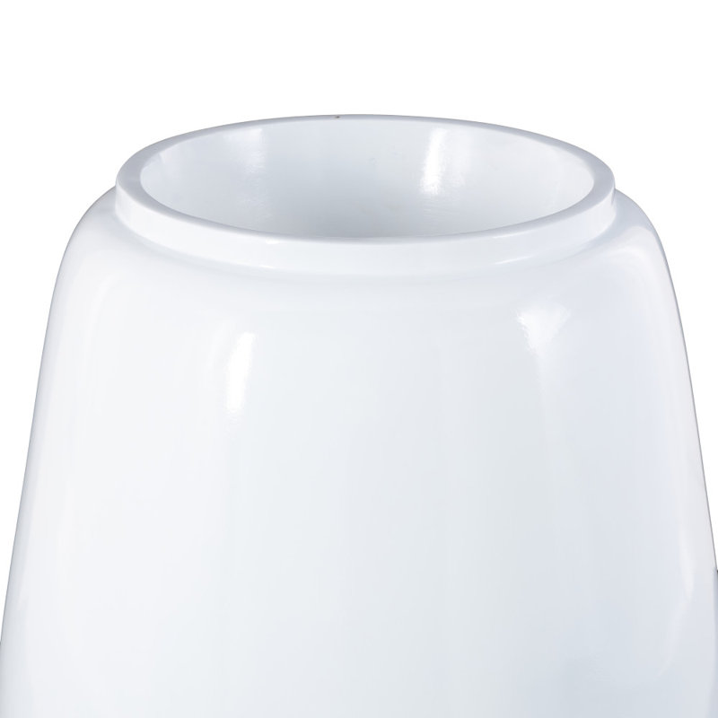 Vase de plancher en résine Mabe, Blanc, H 20 po x l 19,4 po x P 19,4 po