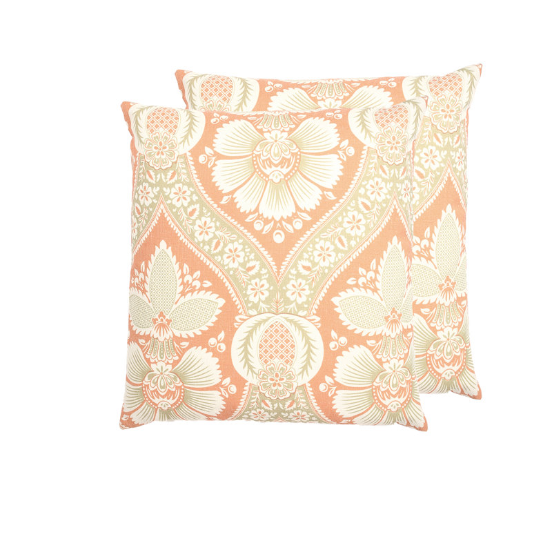 Housse de coussin Florence, Prune clair / Vert