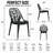 Edgington Lightweight Stacking Accent Dining Chair for Indoor & Outdoor-22458904-123399847