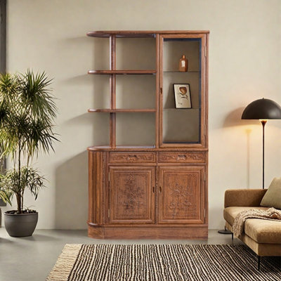 Bibliothèque en bois massif American