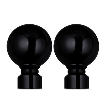 Heavy-Duty Adjustable Curtain Pole with Finials