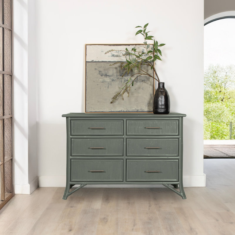 Bermuda 6 - Drawer Dresser, Evergreen
