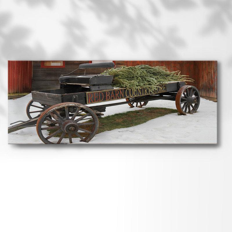 «Country Store Wagon» sur toile, H 24 po x l 60 po x P 1,5 po