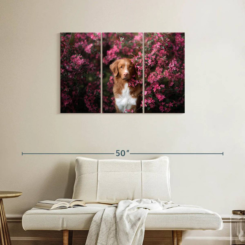 Toller In The Garden, 24" H x 38" W