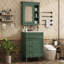 Meuble-lavabo autoportant moderne avec tiroirs miroir-380631002