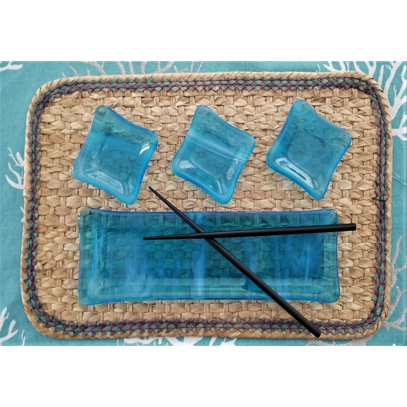 Handmade Glass Serving Set
