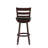 Commercial Grade Classic Ladderback Swivel Bar Height Barstool with Padded, Upholstered Seat-63099087-63099075