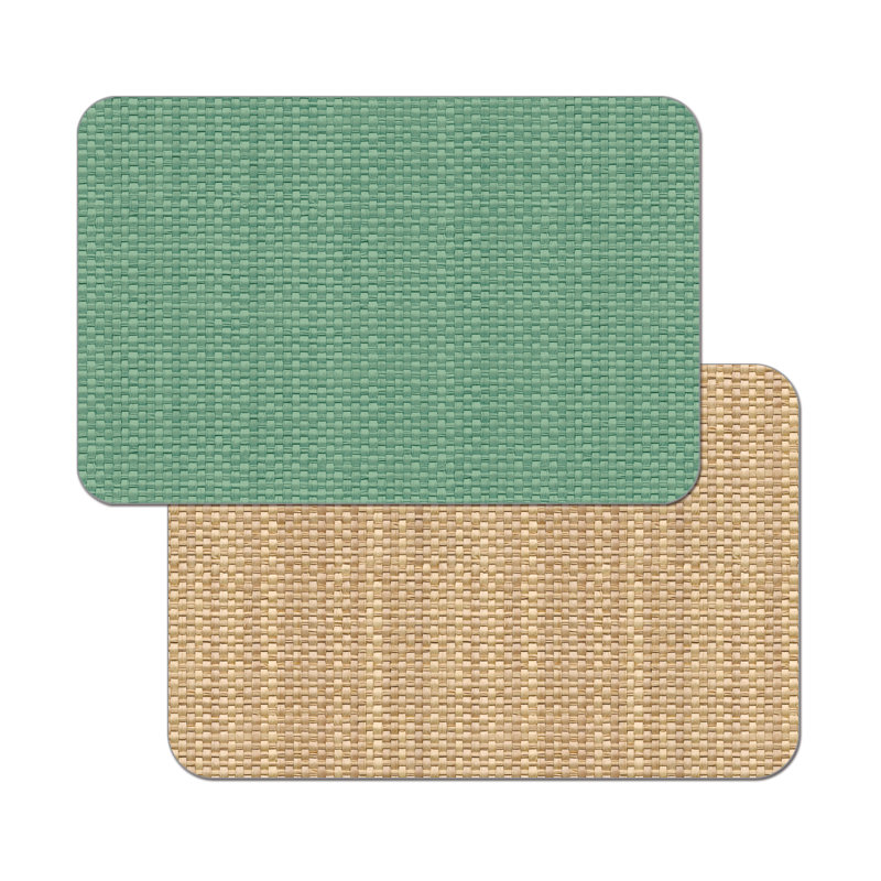 Napperon réversible en faux tissage, Vert menthe