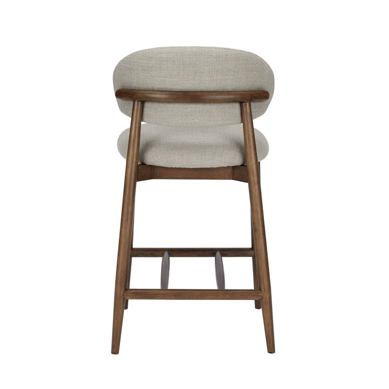 Luxton Upholstered Counter Stool with Solid Wood Frame