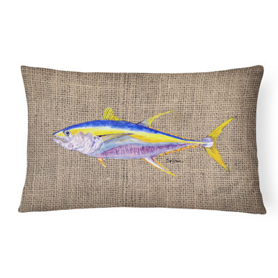 Coussin décoratif intérieur/extérieur brun thon