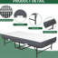 Lit simple pliant avec matelas en éponge haute - Extra portable pour les invités, structure en métal, 75 po x 38 po 38 po en mousse viscoélastique pliable en toute occasion, noir