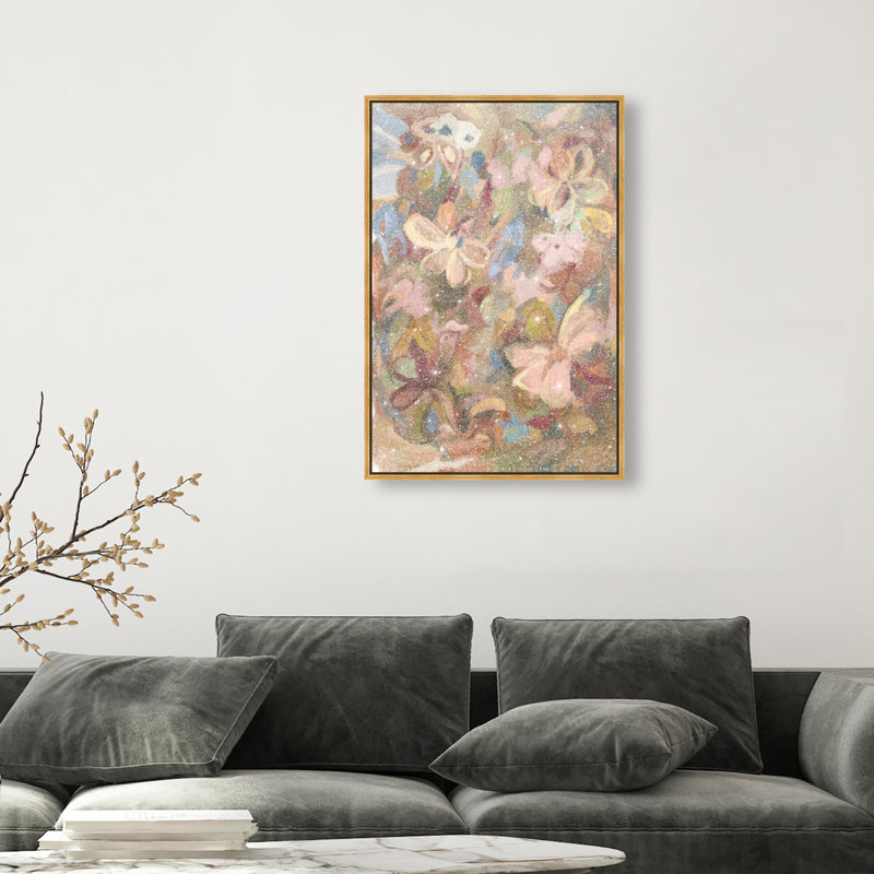 Moving Eden II Print by Oliver Gal, 31"H x 21"W, Gold Floater Frame