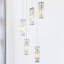 Luminaire suspendu cylindrique à 5 lumières à intensité variable avec accents de cristal-2094169923-2121709320