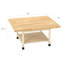 Établi en bois pour salle de classe diversifiée Forum, l 64 po x P 54 po x H 31-1 / 4 po, 4 stations, cadre et plateau en bois franc massif, tablette inférieure-2630589