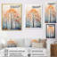 «Pink and Blue Trees Field Pointillism II», art mural sur toile Cottage-1043224023-1043224009