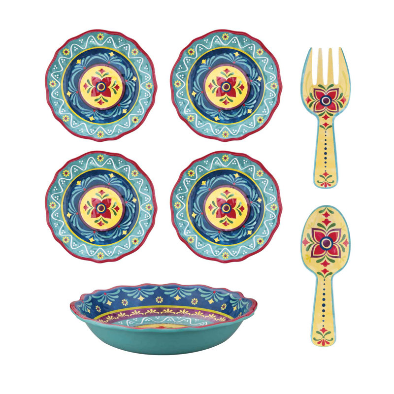 Bungalow Rose Melamine Serving Bowl