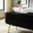 Ottoman Oval Storage Bench ith Metal Legs-1223094013