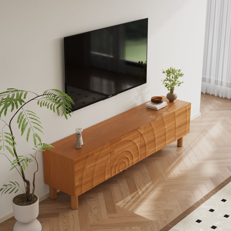 Meuble télé 70,9 po pour téléviseur avec meuble télé de 65 po et moins avec rangement et tiroirs.