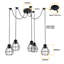 Adwell 5 - Light Black Cluster Pendant