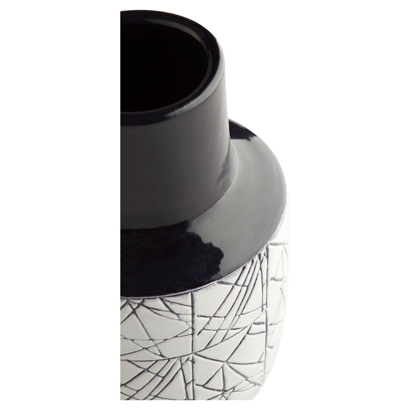 Vase décoratif Dark Zenith, H 11,75 po x l 7 po x P 7 po