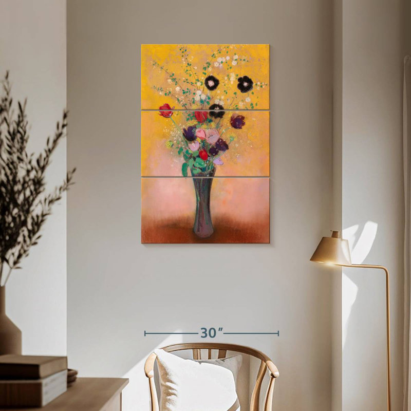 Vase de fleurs Harnek 1916, H 57 po x l 36 po