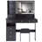 Left Drawer Desktop Vanity Table+Cushioned Stool Dresser Set, 2 AC+2 USB Power Station, Hair Dryer Stand, Extra Large Touch Control LED Mirror, 3-Color Switch, EPA, GCC, UL Certificate-309405154