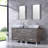 Barbonne 61.5'' Double Bathroom Vanity with Mirror
