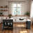 Expandable Kitchen Island With Dining Table, Power Outlet, 2 Drawers, Open Shelves And Movable Wheels-2098093853