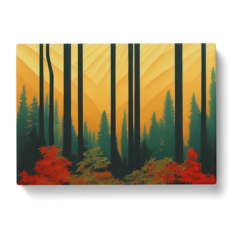 Deco Forest Vol.5 - Wrapped Canvas, 35cm H x 50cm W x 3cm D