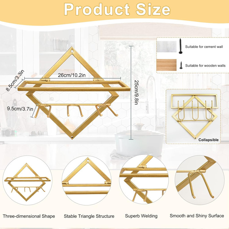 Metal Wall Mounted Wine Rack