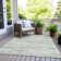 Machine Washable Indoor/Outdoor Xhevrie Aloe Rug
