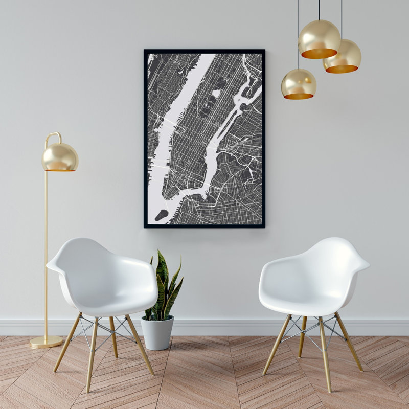 «New-york City Plan» sur toile