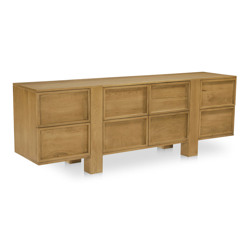Commode 8 tiroirs Torleif - brun