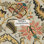 Rideau simple occultant à motif floral rétro indien