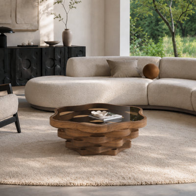 Unique irregular cloud shape coffee table