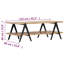 Table basse Table d'appoint avec tablette et rangement en bois de manguier massif-1257865106