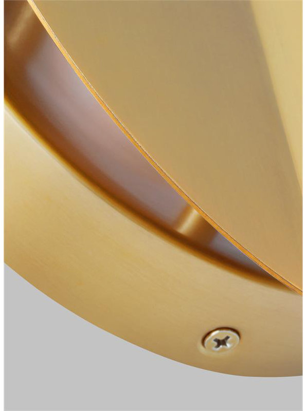 Small Sconce, Burnished Brass, Burnished Brass