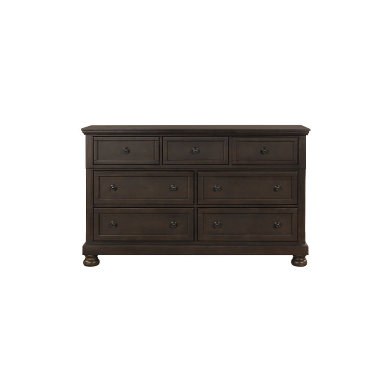 Ensemble de chambre à coucher Mirande, Trois pièces : lit, commode et miroir, Très grand