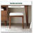 Red Oak Solid Wood Bedroom Vanity Stool-2040500204