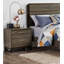 Table de chevet 2 tiroirs Beene en gris