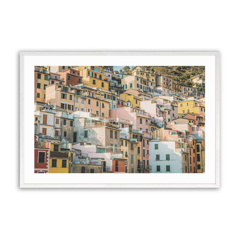 Impression sur palette Hillside, Cadre opaque blanc, H 19 po x l 25 po x P 1,25 po