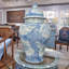 Blue and White Lidded Jar