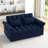 Loveseats Sofa Bed With Pull-Out Bed,Adjsutable Back