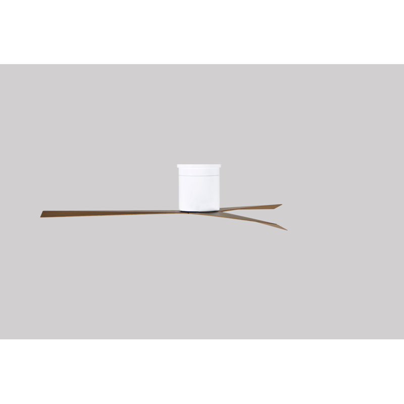 Eliza Ceiling Fan, Gray Ash Tone, Gloss White