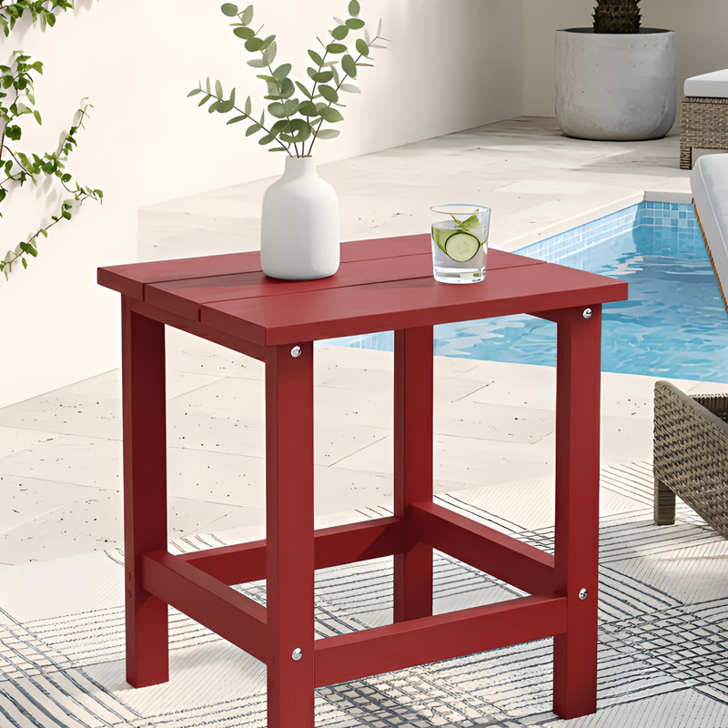 Table d'appoint All Weather Adirondack, Rouge