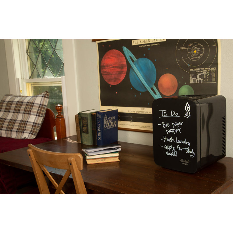 Compact Black Chalkboard Portable Mini Fridge