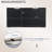 Black 30in Cable Management Desk Organizer